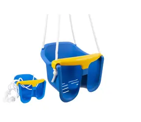 Huśtawka dla niemowląt CHEMOPLAST niebieska / Huśtawka / plastik / nośność 25 kg / 12m+