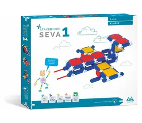 Zestaw konstrukcyjny SEVA Classic numer jeden / 222 elementy / od 4 lat
