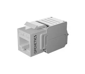 Złącze Keystone ITS RJ45 CAT6A białe / Złącze Keystone / UTP / Nieekranowane / Samogwintujące