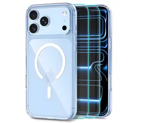 Tech-Protect FlexAir Hybrid MagSafe przezroczysty / Zestaw etui i szkła ochronnego / Apple iPhone 17 Pro, 18 Pro / MagSafe