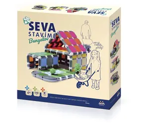 Zestaw budowlany SEVA WE BUILD Bungalow / 548 elementów / od 4 lat