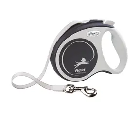 Flexi Comfort PLUS XS antracyt / Smycz / pasek 3 m / samozwijający / do 12 kg