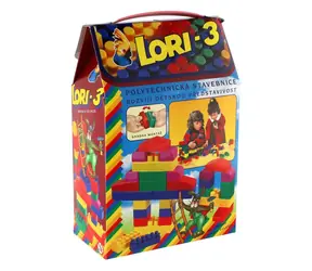 Zestaw konstrukcyjny LORI 3 / 50 elementów / plastik / od 3 lat