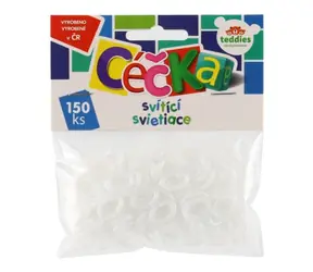 Misie świecące w kształcie litery C / 150 szt. / Plastik / od 3 lat