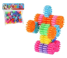 Zestaw do budowania TEDDIES Gears / 60 elementów / plastik / 25 x 22 x 5 cm / od 3 lat