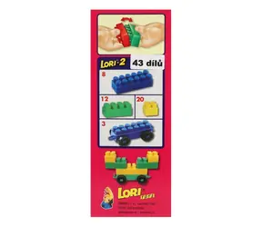 Zestaw konstrukcyjny LORI 2 / 35 elementów / plastik / od 3 lat