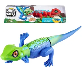 Zuru Robo Alive Lizard 1 szt. (mix) / Figurka interaktywna / Czujniki ruchu / 2 baterie AA (brak w zestawie)