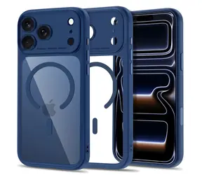 Tech-Protect MagPeak przezroczysty ciemnoniebieski / Etui / Apple iPhone 17 Pro Max, 18 Pro Max / MagSafe