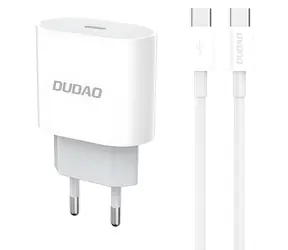 Ładowarka sieciowa Dudao A14EUC z kablem biała / USB-C / 20W