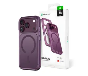 AmazingThing Minimal Mag Drop Proof fioletowy / Etui / Apple iPhone 18 Pro / MagSafe / Ochrona 3 obiektywów