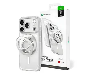 Zestaw pierścieni ochronnych obiektywu AmazingThing Titan Pro przezroczysty / Pierścień ochronny obiektywu / MagSafe / iPhone 18 Pro