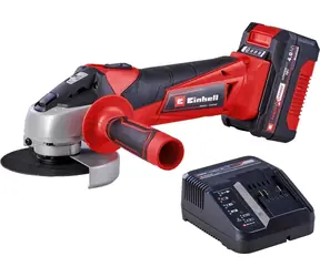 Einhell TC-AG 18/115 Li czerwony/czarny / Szlifierka kątowa akumulatorowa / 18 V / 4,0 Ah / 115 mm / 8500 obr./min