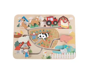 2KIDS TOYS Motorboard Farma / drewno / od 2 lat