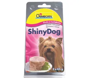GIMBORN ShinyDog konserwa z kurczakiem i tuńczykiem 2x85g (33801690) / Karma w puszkach dla psów