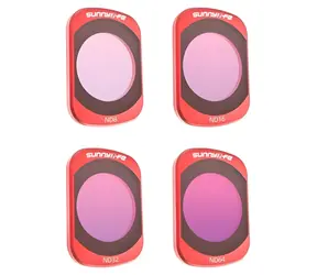 Zestaw filtrów ND Sunnylife do DJI OSMO Pocket 4/3 / Filtry do kamer sportowych / ND8, ND16, ND32, ND64