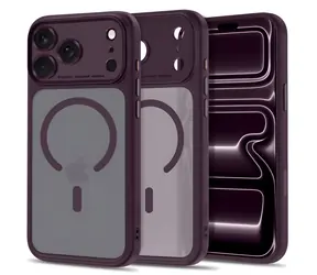 Tech-Protect MagPeak matowy ciemna wiśnia / Etui / Apple iPhone 17 Pro Max, 18 Pro Max / MagSafe
