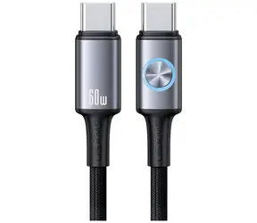 USAMS SJ752 Tarnish / Kabel danych / USB-C (M) - USB-C (M) / 60 W / 1,2 m