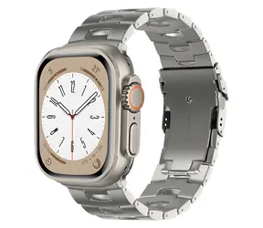 X-SITE Titan srebrny / Pasek do Apple Watch / 42/44/45/49 mm