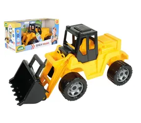 Lena Ładowarka Giga Trucks żółto-czarna / 62 cm / plastik / od 3 lat