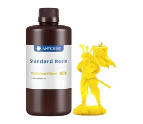 Żywica Anycubic Standard transparentna żółta / Żywica do drukarki 3D / 405 nm / 1 kg / Twardość 84-86 HD