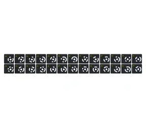Znaki magnetyczne Revopoint kodowane 208 szt. / Znaki kalibracyjne do skanera 3D / MIRACO PLUS / 22 × 22 mm