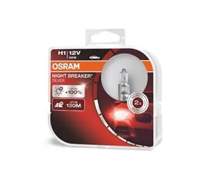 OSRAM H1 Night Breaker Silver +100% / Żarówka samochodowa / zestaw 2 szt.
