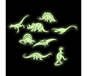 Rappa Świecące w ciemności dekoracje/naklejki ścienne z dinozaurami