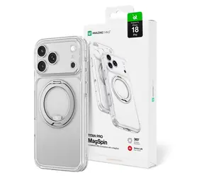 Obiektyw AmazingThing Titan Pro Spin przezroczysty / Etui ochronne / do Apple iPhone 18 Pro / MagSafe