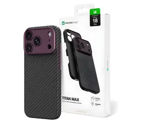 Obiektyw AmazingThing Titan Max fioletowy / Etui / Apple iPhone 18 Pro / MagSafe / ochrona obiektywu