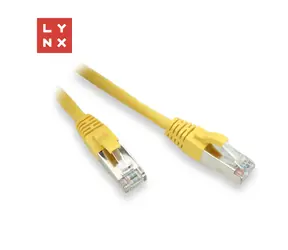 Kabel krosowy Lynx FTP Cat5e 3 m żółty / Kabel krosowy / RJ-45 / Przewód CCA