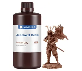 Anycubic Standard Resin Crimson Clay / Żywica do drukarki 3D / 405 nm / 1 kg / Twardość 84-86 HD