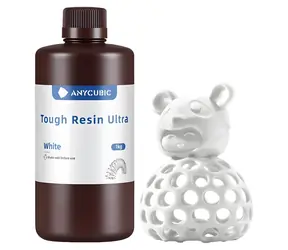 Anycubic Tough Resin Ultra White / Żywica do druku 3D / 1 kg / LCD/DLP / 365-405 nm