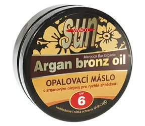 Vivaco SUN Argan Bronz Oil Masło do opalania z organicznym olejkiem arganowym SPF 6 200 ml