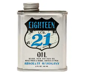 18.21 Olejek do brody, włosów i skóry wykonany metodą Man Made Absolute Mahogany, uniwersalny olejek do brody 60 ml