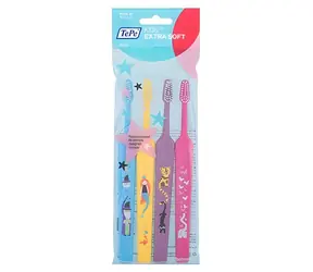 Szczoteczka do zębów TePe Kids Select Compact, bardzo miękka, 4 szt.