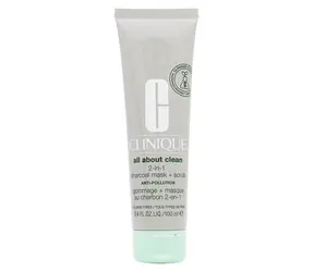 Clinique All About Clean 2 w 1 Charcoal Mask + Scrub Maseczka do twarzy 100 ml