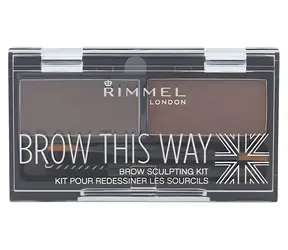 Rimmel London Brow This Way Set and Eyebrow Palette 2,4 g 002 Medium Brown