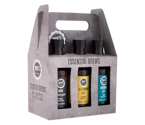 Zestaw upominkowy 2K Men's Essential Brews dla mężczyzn 6 × 150 ml / 2 x szampon 150 ml + 3 x żel pod prysznic 150 ml + 1 x balsam po goleniu