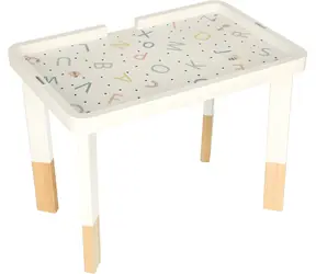 KIK Wielofunkcyjny drewniany stolik edukacyjny 2 w 1 Lulilo / Drewno / od 3 lat