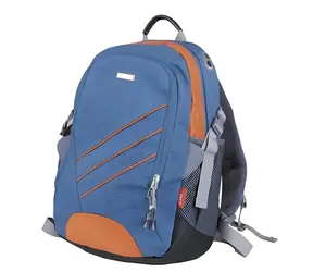 Plecak szkolny Easy School-sportowy niebieski / Plecak szkolny / elementy pomarańczowe / 20 l