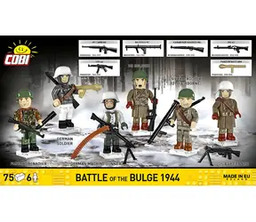 Zestaw konstrukcyjny Cobi Bitwa o Ardeny 1944 / 75 elementów / 6 figurek / od 6 lat