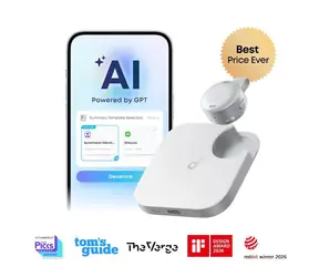 Anker Soundcore WORK biały / Dyktafon / Transkrypcja AI / Dwa mikrofony / BT 5.4 / IPX4