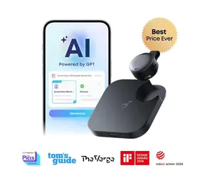 Anker Soundcore WORK czarny / Dyktafon / Transkrypcja AI / Dwa mikrofony / BT 5.4 / IPX4