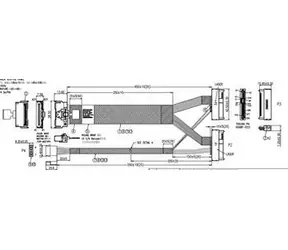 Kabel SuperMicro MCIO x8 - 2x SFF-8639 4i z zasilaniem / kablem SAS / wewnętrznym NVMe / 0,45 m