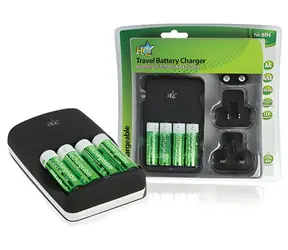 HQ HQ-CH04-27 / Ładowarka podróżna / AA/AAA / Ni-MH / 4X AA 2700 mAh