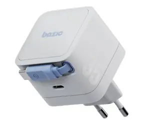 Ładowarka Energea BAZIC GoPort Retrek / GaN z chowanym kablem 70 cm / 35 W / USB-C