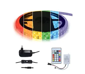 Taśma LED Tipa Digital RGB / Taśma LED / SMD5050 / 30 LED/m / IP65 / zestaw 3 m, zasilacz 12V i pilot