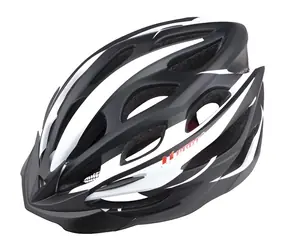 Kask rowerowy Pro-T PLUS Alcazar czarno-biały / In-mold / L (58-61 cm)
