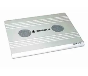 Primecooler PC-NTBI CoolPad srebrny / Podkładka chłodząca do laptopa / 2 wentylatory