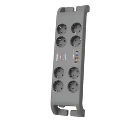 Philips SPN8180GA/58 czarny / Listwa przeciwprzepięciowa / 2m